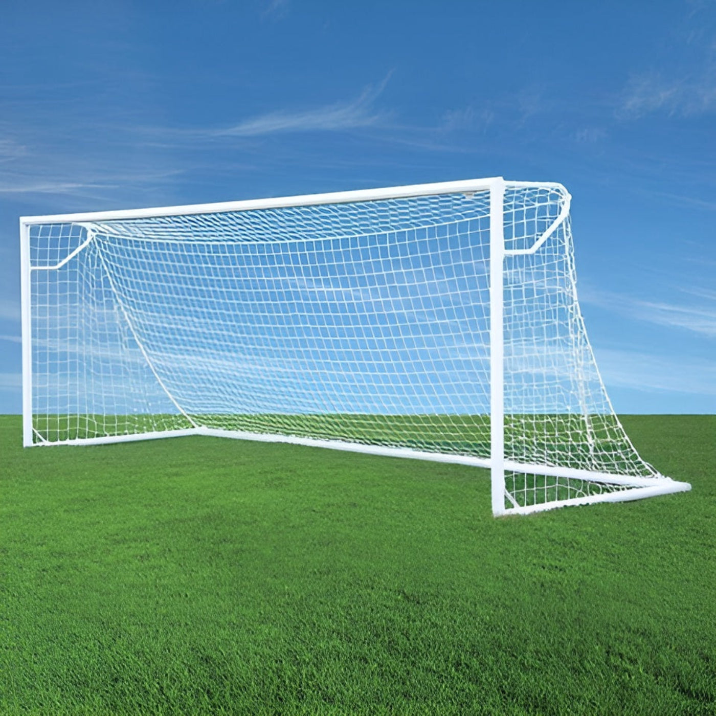 Jaypro Nova Club Round Soccer Goals (7'H x 21'W x 3'B x 8'D) - RCG-21S