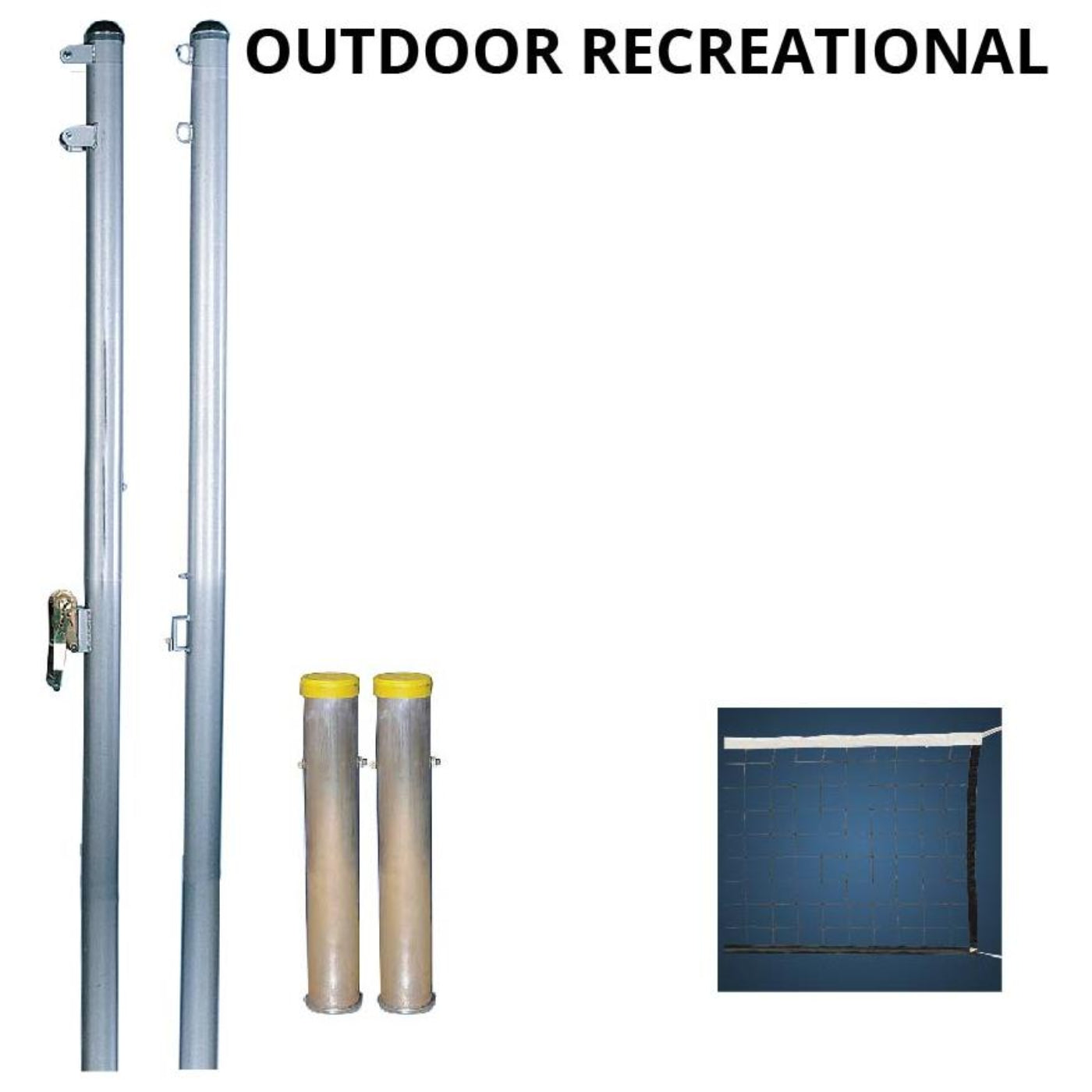 Jaypro Outdoor Recreational Volleyball System (with net) - OS-350-GS