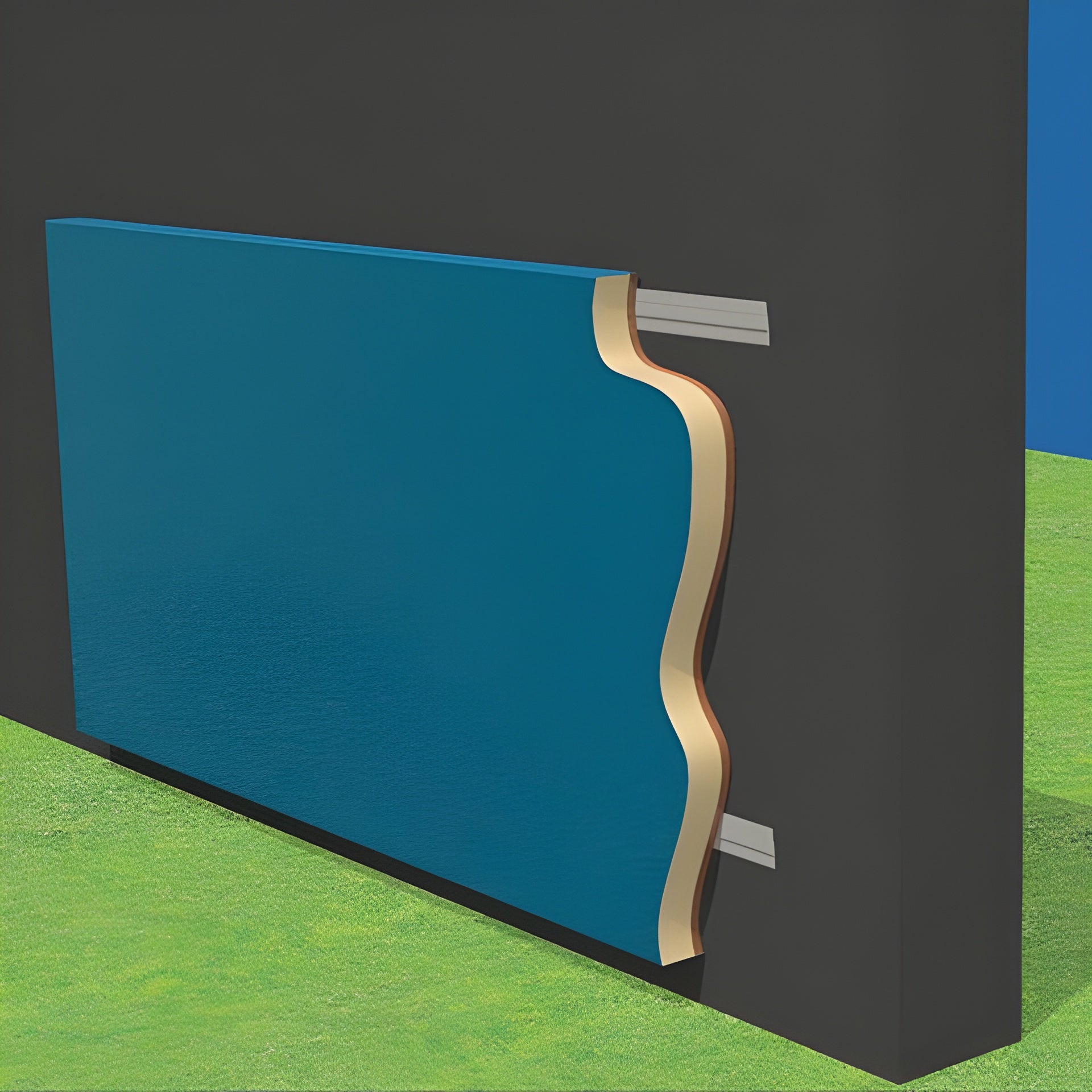 Jaypro Padding - Wall 4' High (Outdoor)