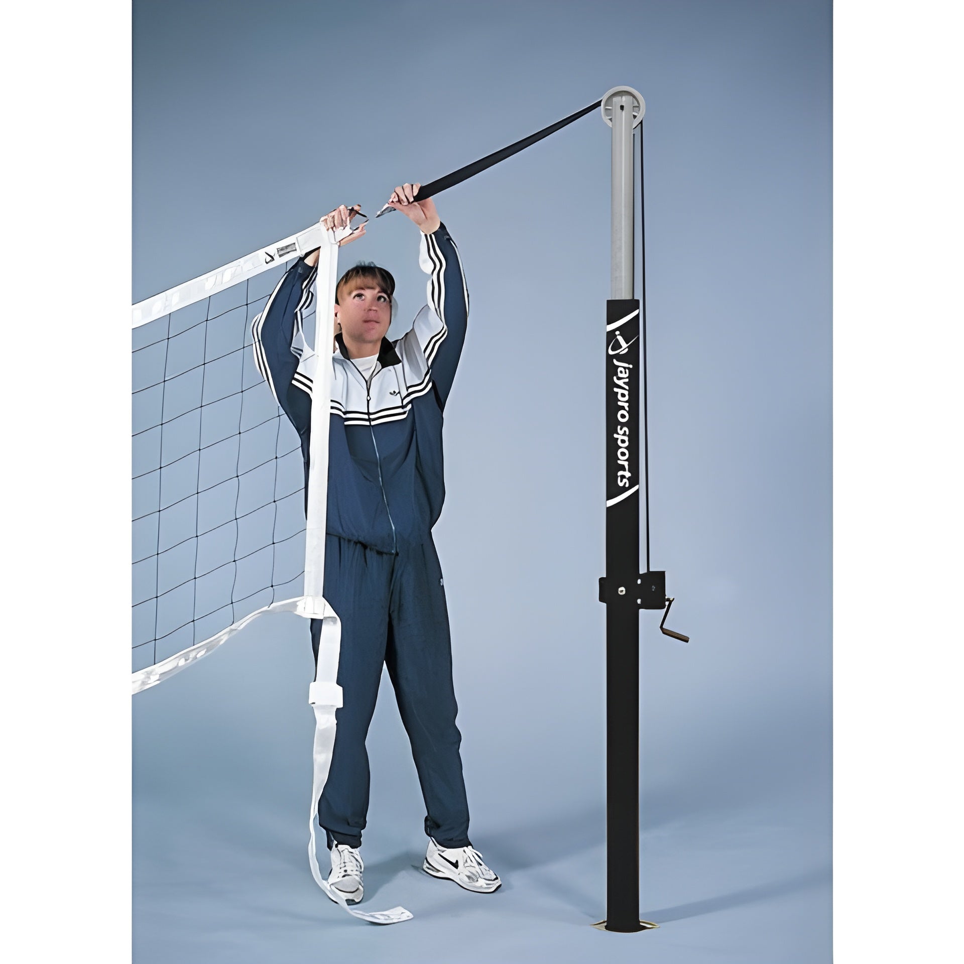 Jaypro PowerLite Volleyball System with Custom Graphics - NFHS, NCAA, USVBA