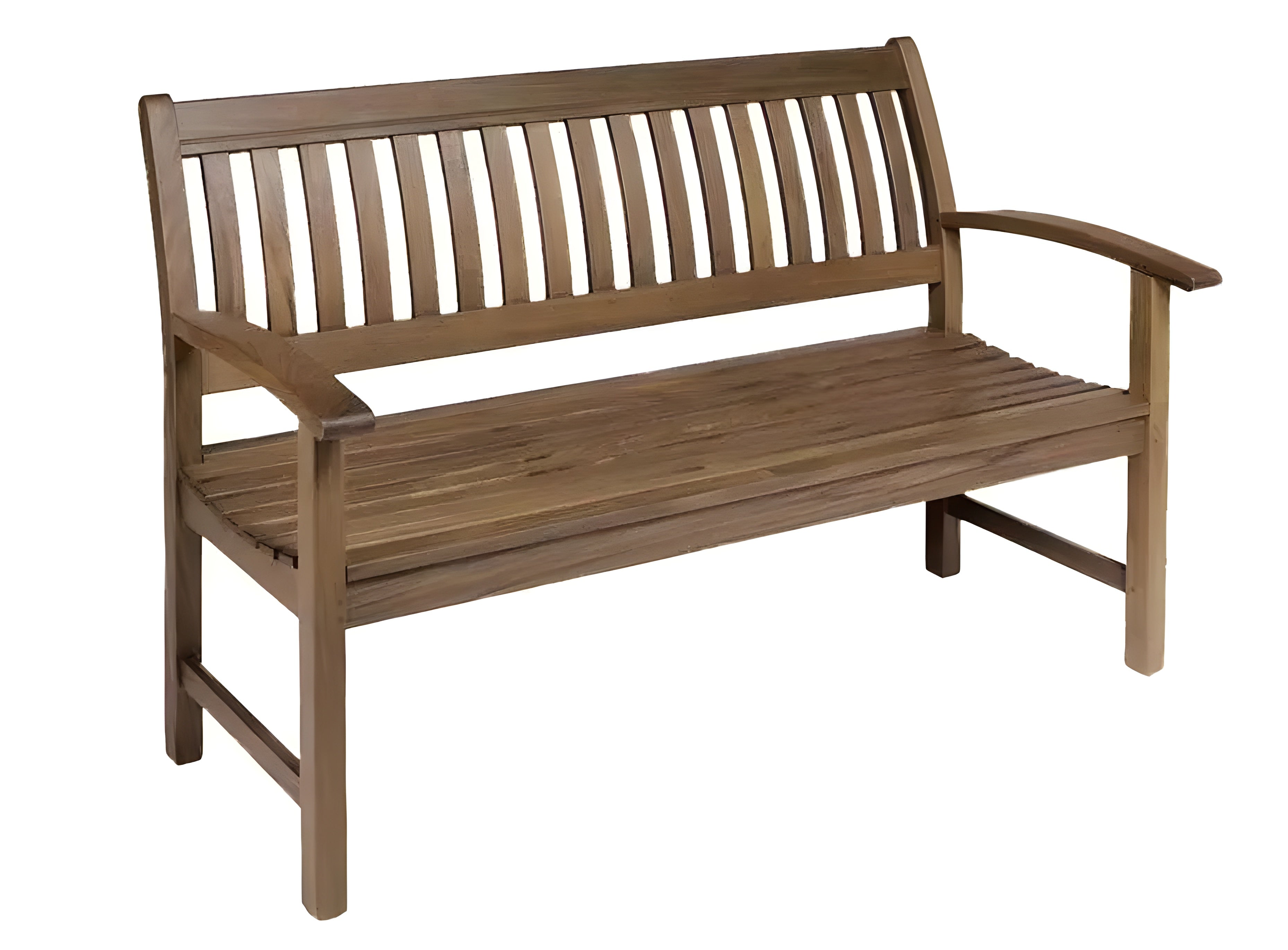 Jensen Outdoor Classic Ipe Garden Bench with Arms - 12030235