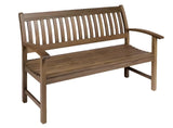Jensen Outdoor Classic Ipe Garden Bench with Arms - 12030235