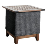 Jensen Outdoor Coral Square Side Table in Gray Weave - 12031093