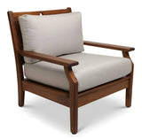 Jensen Outdoor Opal Cushioned Lounge Chair with Cast Silver Cushions - 12037847