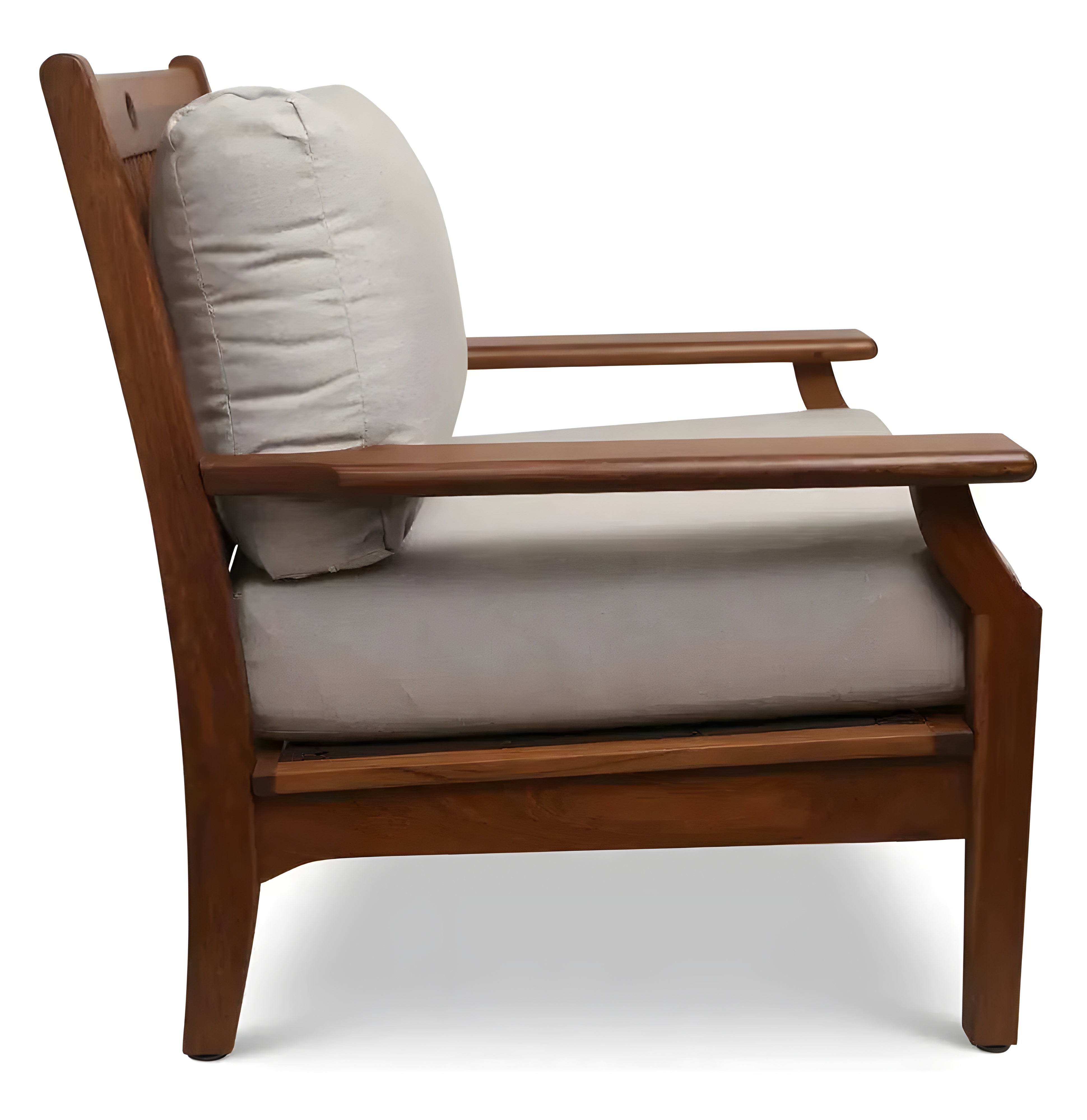 Jensen Outdoor Opal Cushioned Lounge Chair with Cast Silver Cushions - 12037847