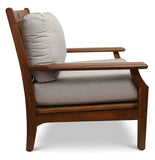 Jensen Outdoor Opal Cushioned Lounge Chair with Cast Silver Cushions - 12037847