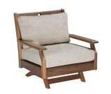 Jensen Outdoor Opal Cushioned Swivel Rocker Lounge Chair with Cast Silver Cushions - 12037848