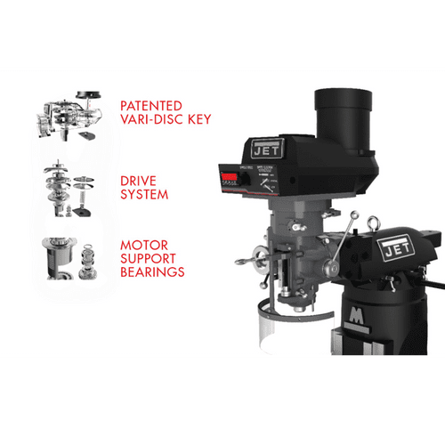 JET Elite EVS-949 Mill with X-Axis JET Powerfeed - JT-894300