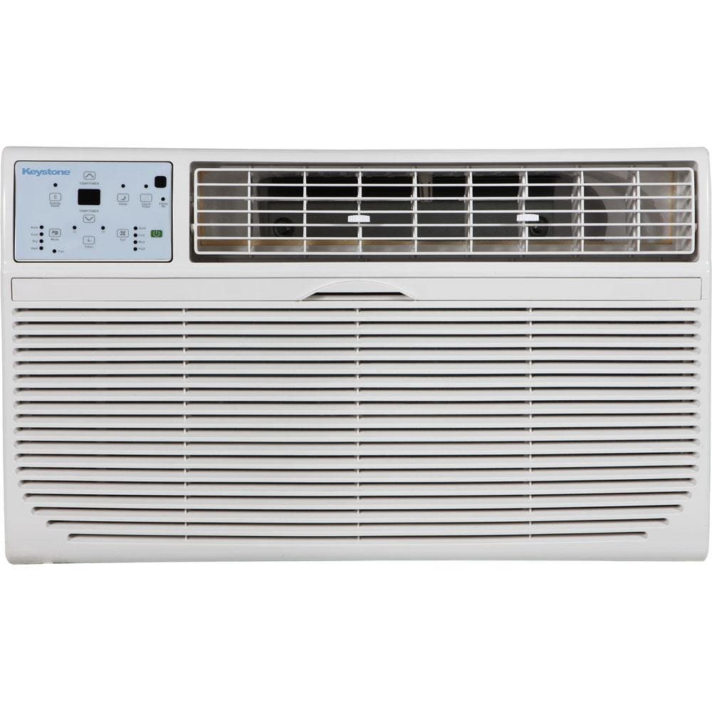 Keystone - 8,000 - 14,000 BTU Through The Wall Heat/Cool Air Conditioner - KSTAT08-1HC