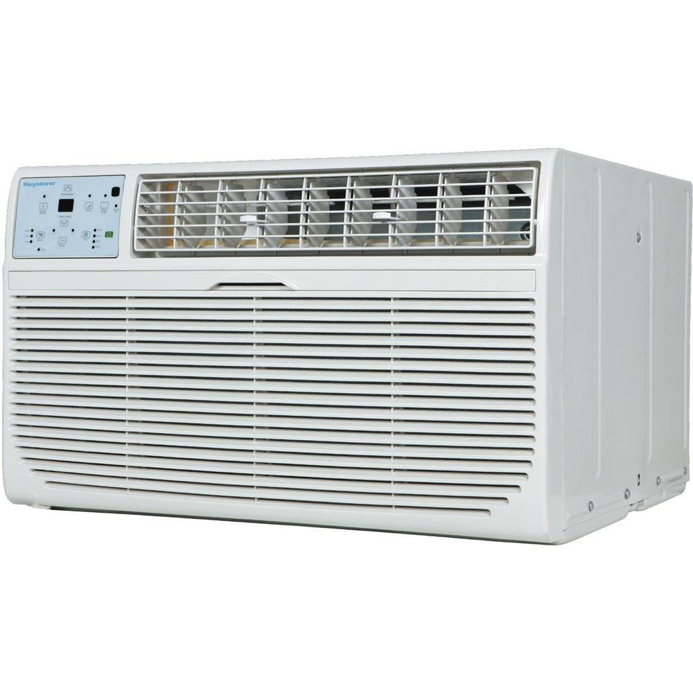 Keystone - 12,000 BTU 115V Through-The-Wall Air Conditioner With Follow Me LCD Remote Control - KSTAT12-1C