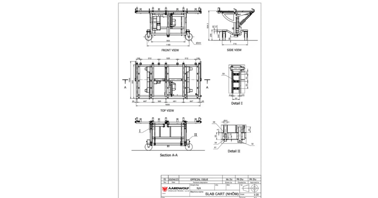 Aardwolf Kitchen Installation Cart - Pro version - AKIC-PRO