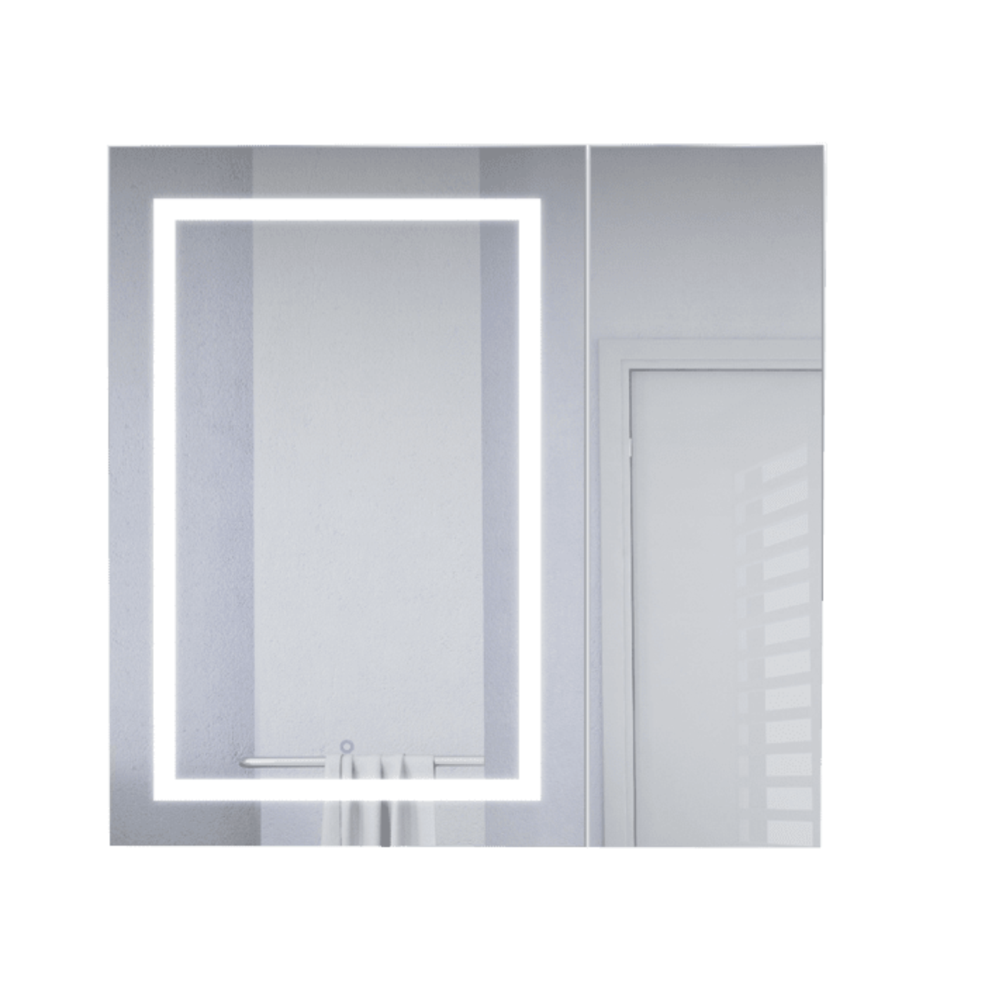 Krugg 36" X 36" LED Bi-View Medicine Cabinet with Dimmer & Defogger SVANGE3636L - Backyard Provider