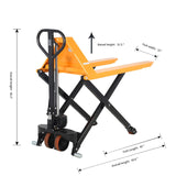 Apollolift Pallet Jack Lift 2200lbs. 45"Lx21"W Fork 3.3'' lowered. 31.5'' raised - A-1014 - Backyard Provider