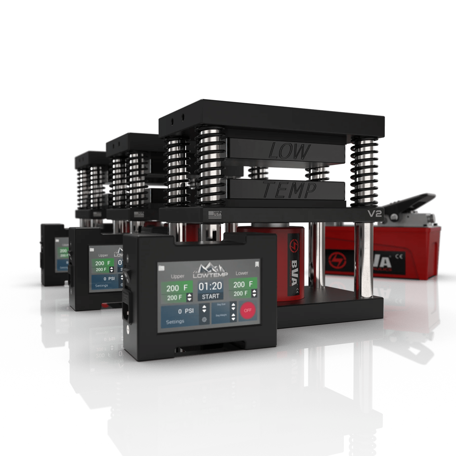 Lowtemp Industries V2 Medusa System Rosin Press - 3 Press