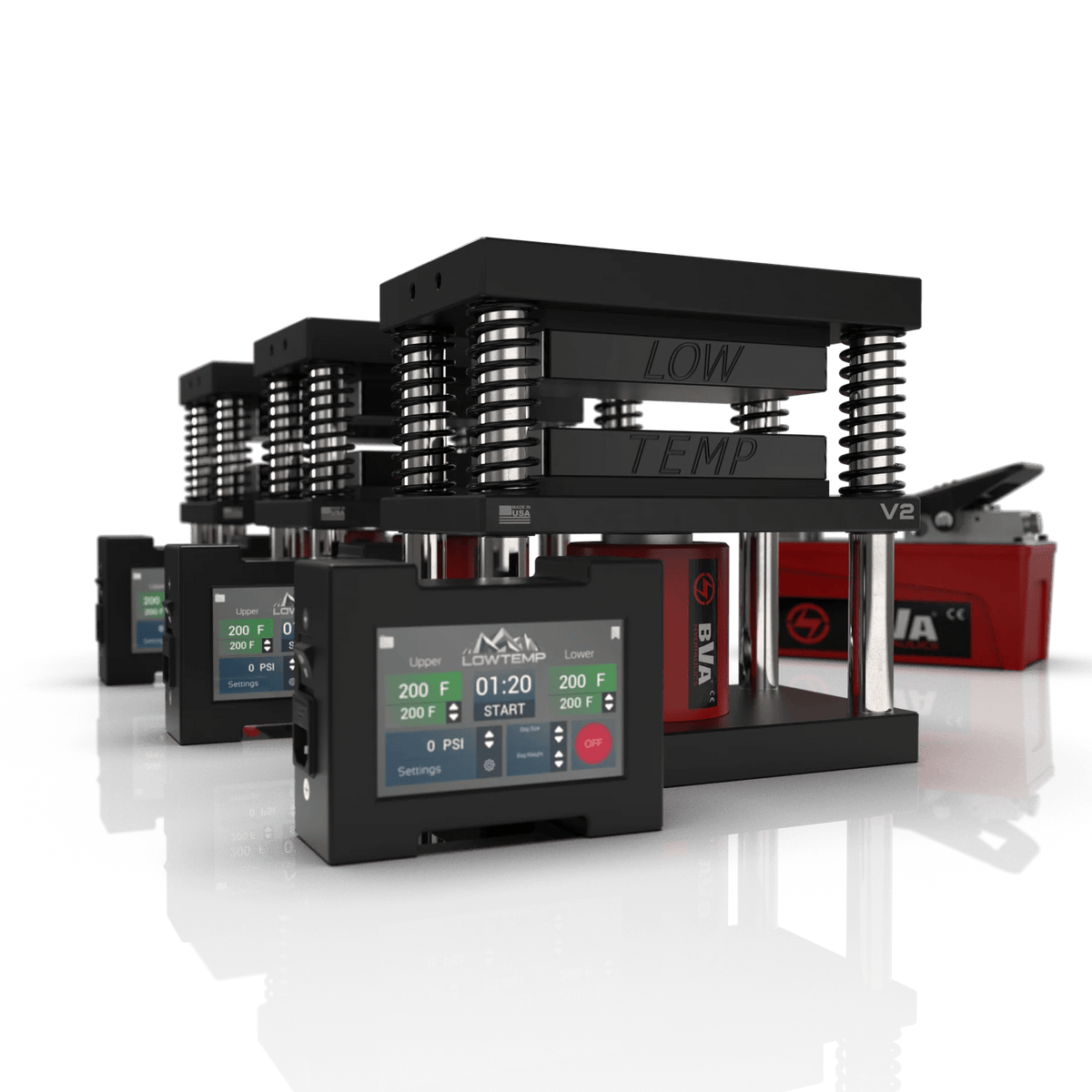 Lowtemp Industries V2 Medusa System Rosin Press - 3 Press