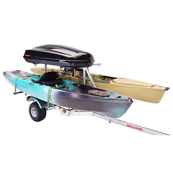 Malone LowMax 2 Kayak w/ Cargo Box Trailer Package - MPG596TR