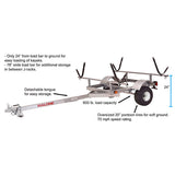 Malone LowMax 2 Kayak Trailer Package - MPG596XV2