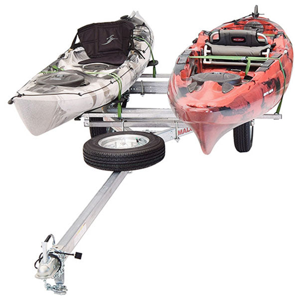 Malone MicroSport LowBed 2 Kayak Spare Tire Trailer Package - MPG464-LBM