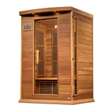 Maxxus 2-Person Near Zero EMF Under 2MG FAR Infrared Sauna Canadian Red Cedar