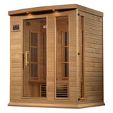 Maxxus 3-Person Near Zero EMF Under 2MG FAR Infrared Sauna Canadian Hemlock