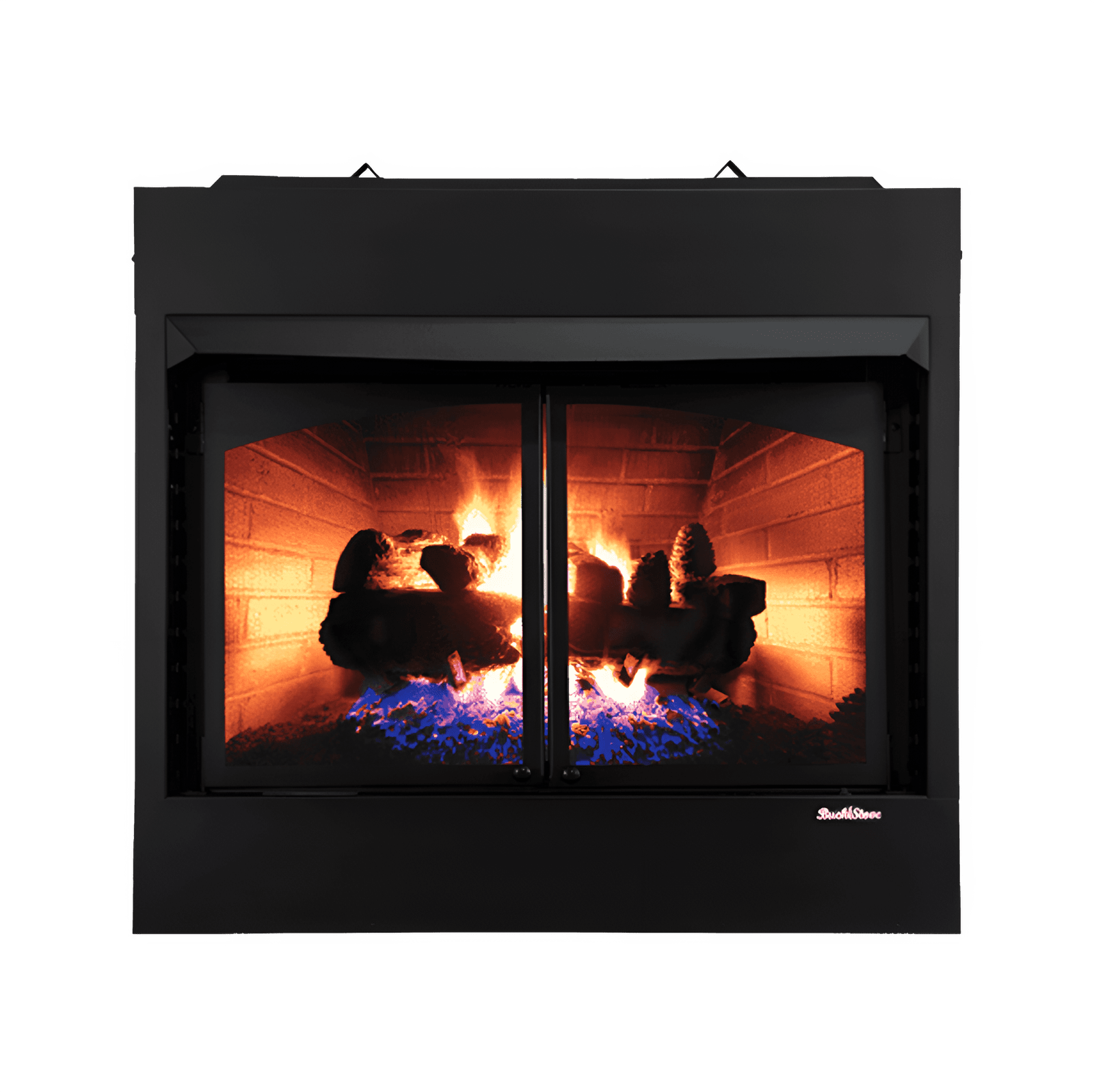 Buck Stove Model ZCBBXL Vent Free Builder Series Gas Firebox with Oak Logs