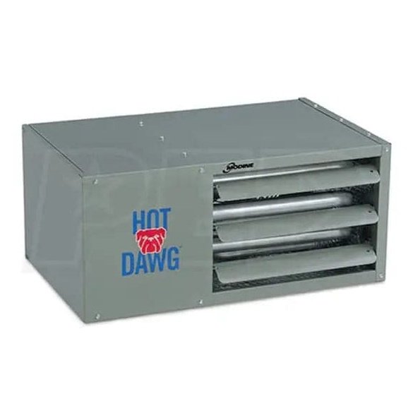 Modine Hot Dawg Garage Heater - 125K BTU/Direct Spark Ignition/LP/Separated Combustion/Single Stage w/Aluminized Steel Heat Exchanger - Backyard Provider