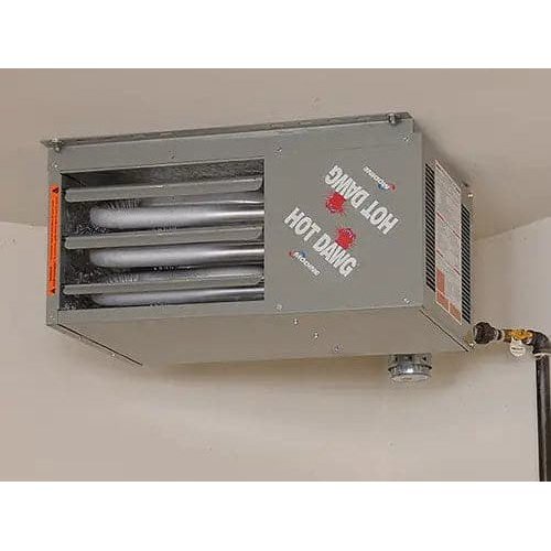 Modine Hot Dawg Garage Heater - 125K BTU/Direct Spark Ignition/LP/Two Stage w/Stainless Steel Heat Exchanger - Backyard Provider