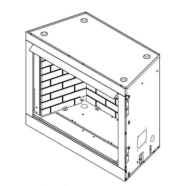 Monessen 42" Attribute Vent-Free Dual Sided Fiber Ceramic Gas Firebox, ACUF42