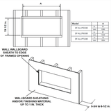 Monessen Allusion Platinum 72" Recessed Linear Electric Fireplace - SF-ALLP72-BK