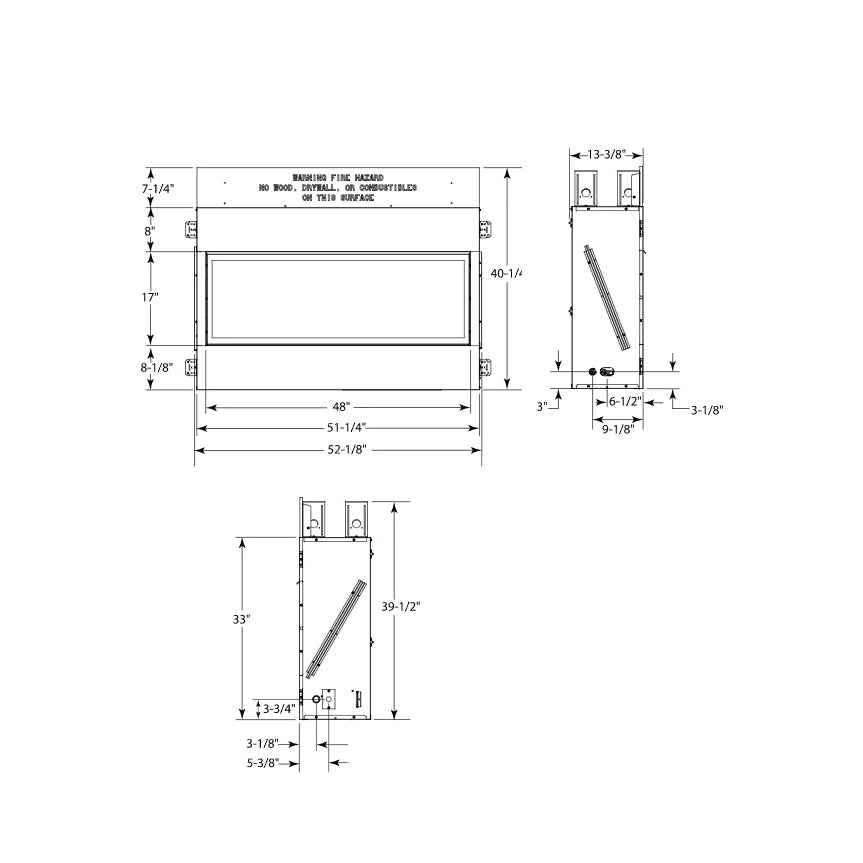 Monessen ARTISAN 48" Vent-Free Linear Gas Fireplace IPI Plus - AVFL48