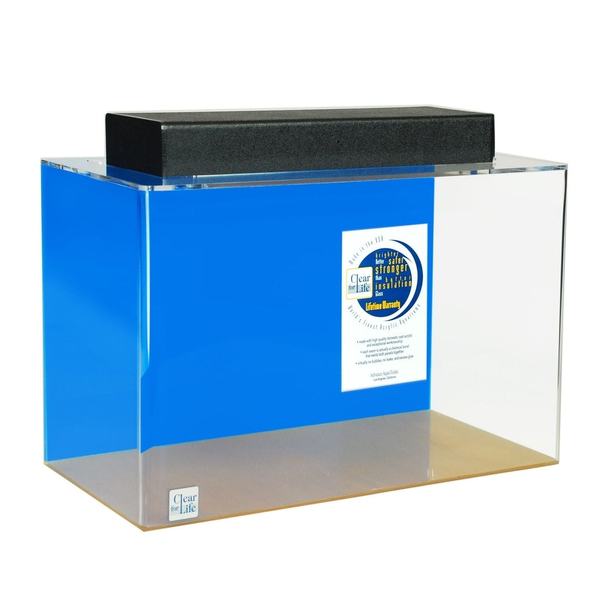 Clear for Life Acrylic Rectangle Aquarium - 135 Gallon - CFL-135 R-Clear