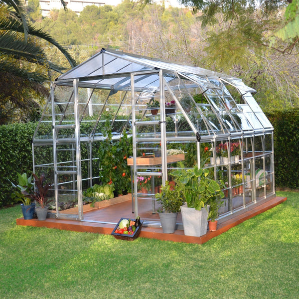 Garden Igloo Palram Canopia 12x12 Ft Americana Greenhouse Kit With 0.8mm Poly carbonate Glazing HG5212