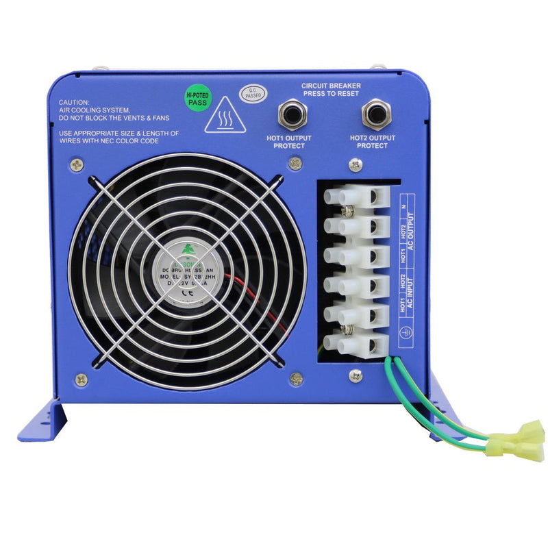 Aims Power 4000 Watt Pure Sine Inverter Charger 12VDC/240VAC Input and 120/240VAC Split Phase Output