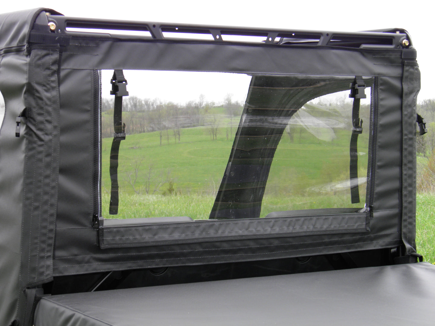 3 Star UTV Polaris Mid-Size 570 Ranger 2-Seater - Door/Rear Window Combo - POLM57-DRF-BLK