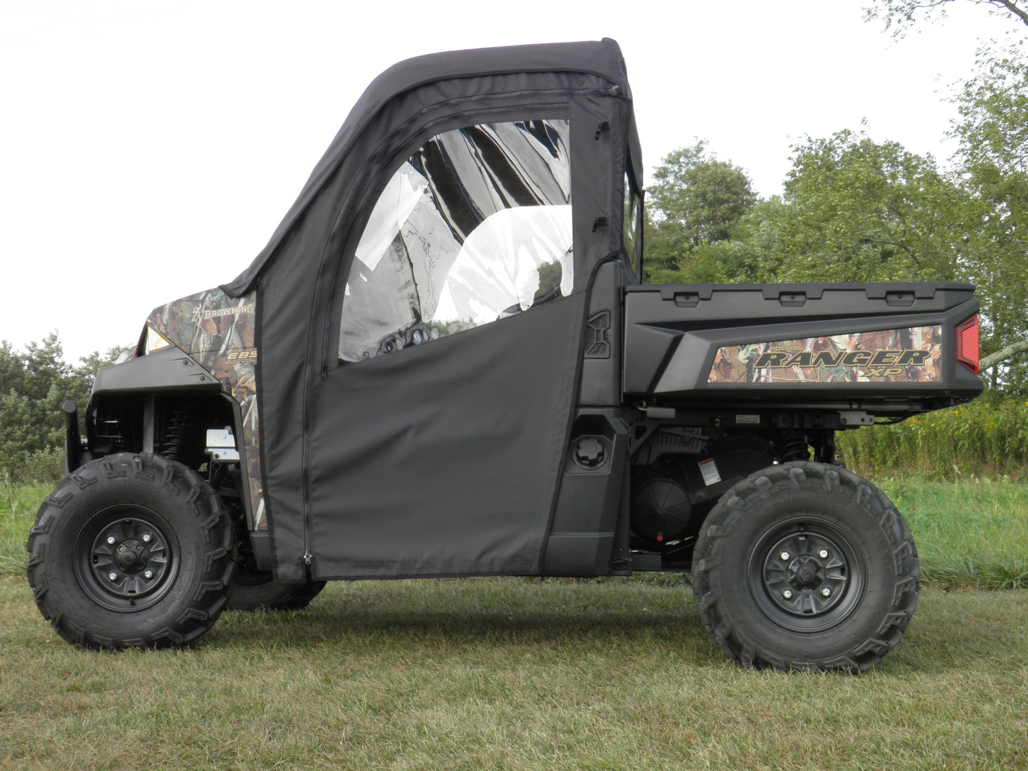 3 Star UTV Polaris Ranger 900/1000 - Full Cab Enclosure for Hard Windshield - POL900-FCF-BLK