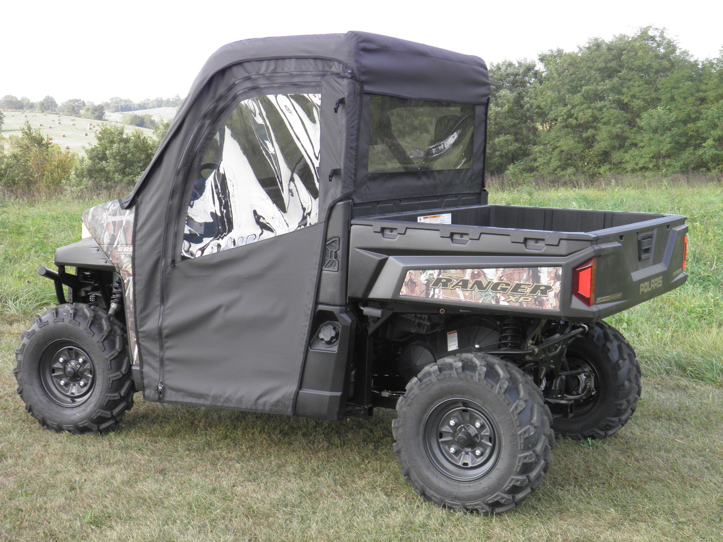 3 Star UTV Polaris Ranger 900/1000 - Full Cab Enclosure for Hard Windshield - POL900-FCF-BLK
