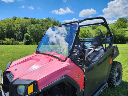 3 Star UTV Polaris RZR 570/800/900 - 1 Pc Scratch-Resistant Windshield with Clamp and Vent Options - POLRZR-GX1-MR1