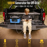 LIPOWER Portable Power Station 1000W/1100Wh MARS-1000