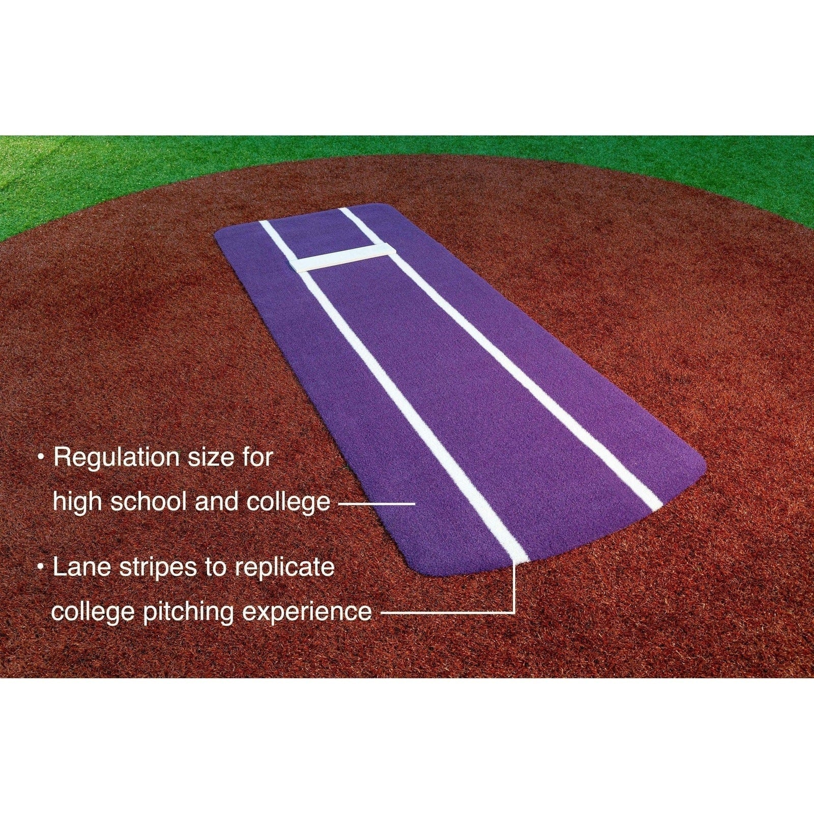 Portolite Pro Spiked Fastpitch Softball Pitching Mat PROSP1036