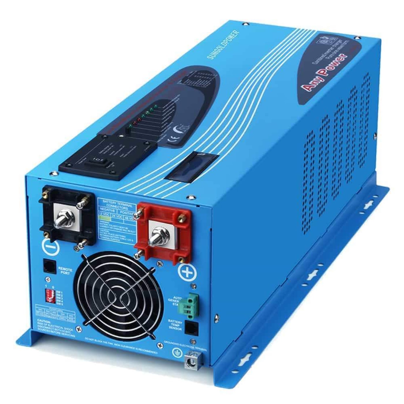 3000W DC 24V Pure Sine Wave Inverter With Charger - LFP3K24V120VSG