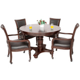 Hathaway Bridgeport Walnut Round Poker Dining Table - BG2348W