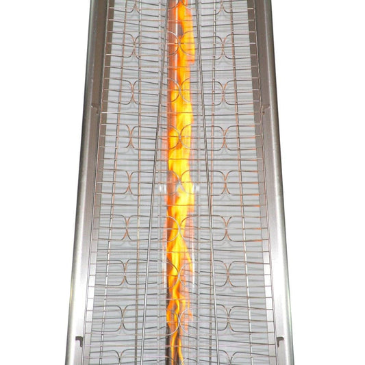 RADtec 93-Inch Tall Stainless Steel Pyramid Natural Gas Patio Heater 93-NTR-GAS-PYR