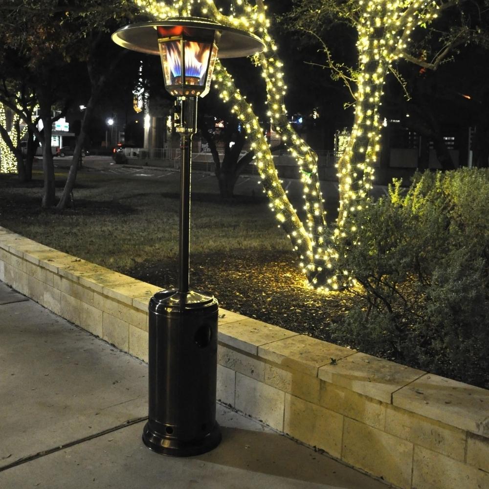 RADtec Real Flame 96-Inch Tall Antique Bronze Propane Patio Heater RF2-MT-ANT-BRZ