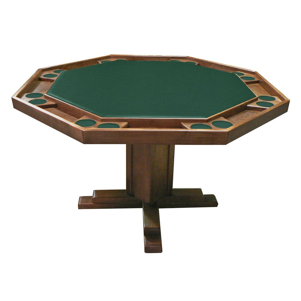 Kestell 52" Octagon Custom Poker Card Table Oak Wood - 98