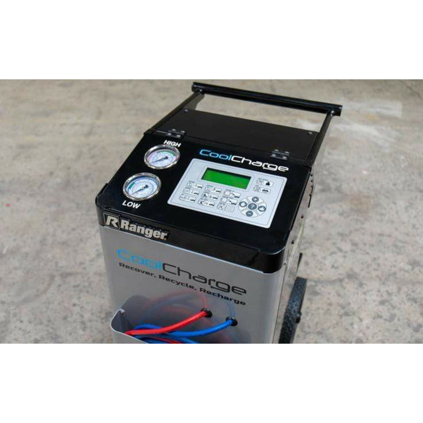 Ranger CoolCharge AC-134A R-134A Auto Recovery Recycling and Recharging Machine Automatic Meets UL 1963 and SAE J2788 Includes Vacuum Pump -  5150025