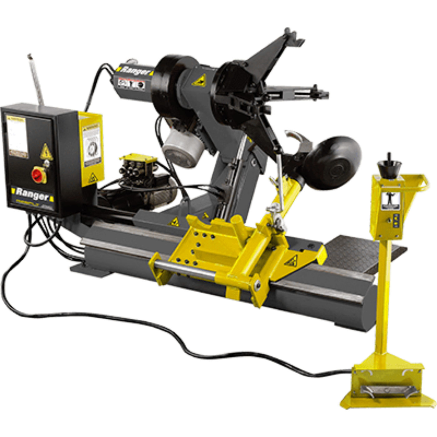 Ranger R26FLT Heavy-Duty Truck Tire Changer Joystick Control Gray-Yellow - 5140137