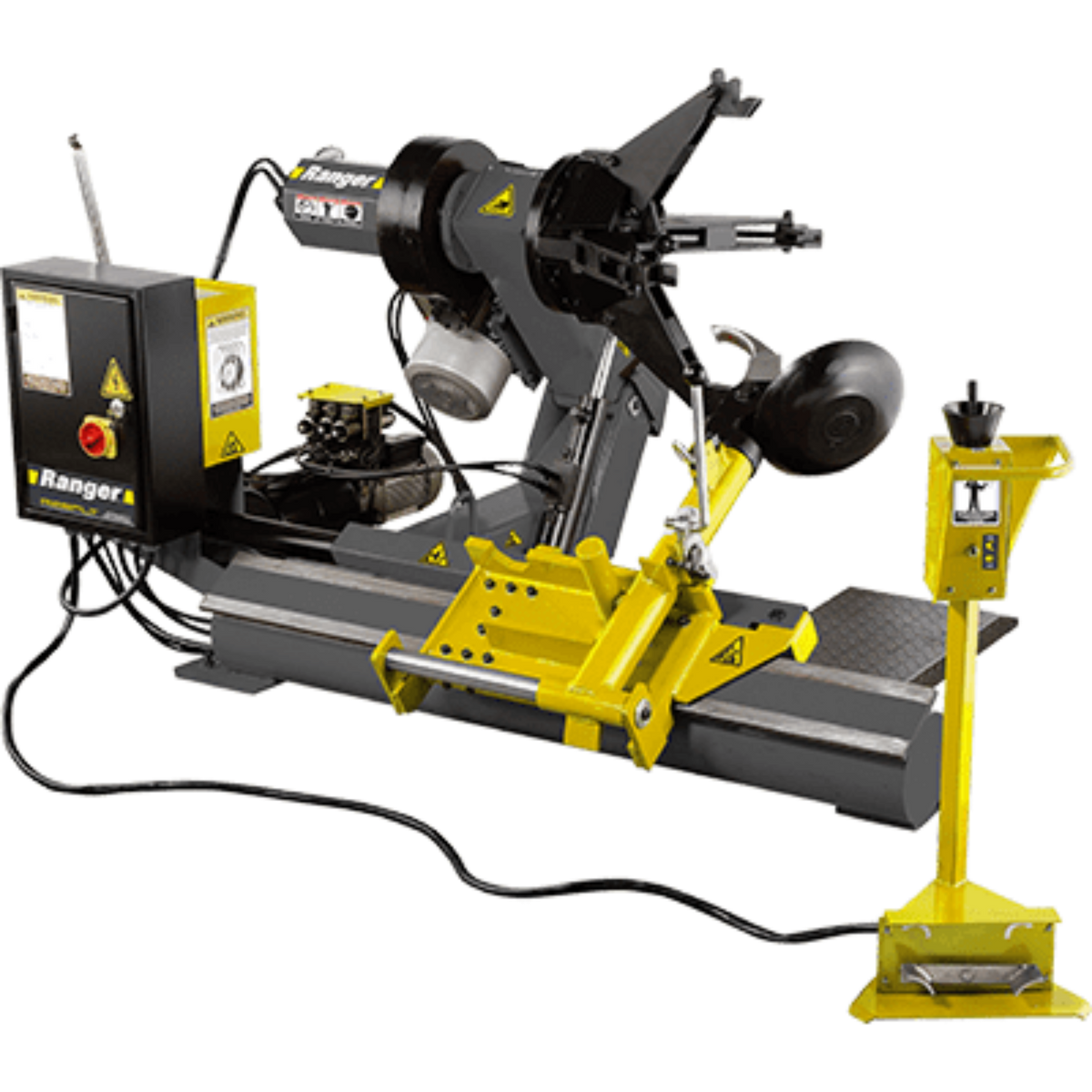 Ranger R26FLT Heavy-Duty Truck Tire Changer Joystick Control Gray-Yellow - 5140137