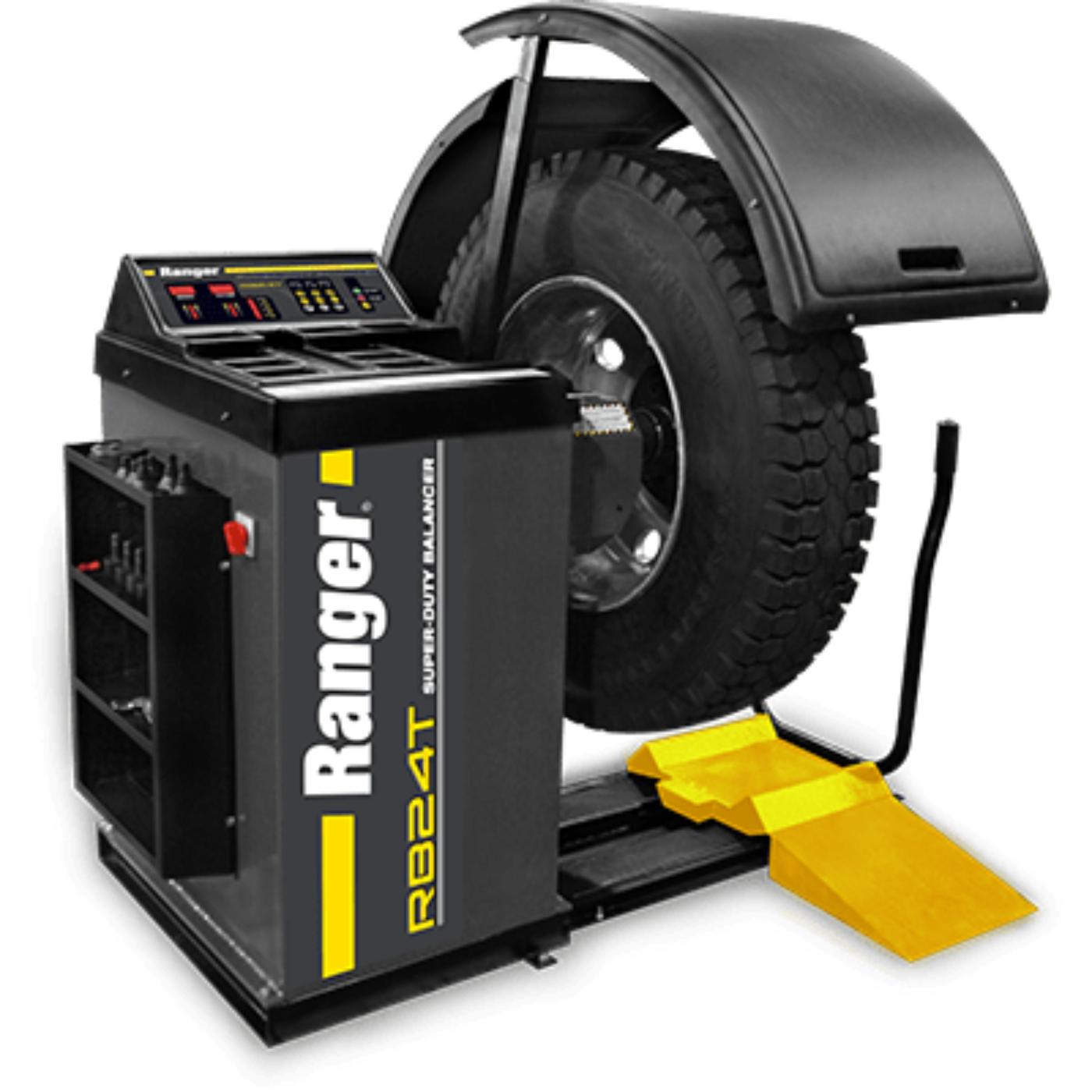 Ranger RB24T Truck Wheel Balancer With Deluxe Adapter Kit And Quick-Chuck Gray-Yellow - 5140149