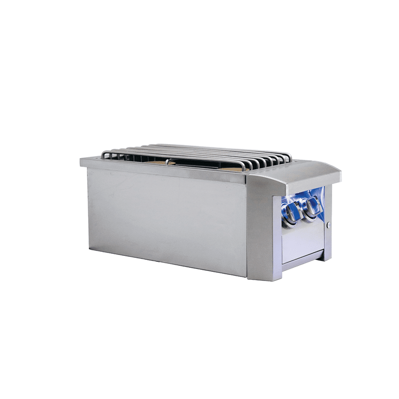 Renaissance Cooking Systems ARG Double Side Burner Slide-in w/Blue LED 36,000 BTU's ASBSSB