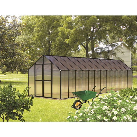 Riverstone MONT Premium Greenhouse | 8 x 24 - MONT-24-BK-PREMIUM